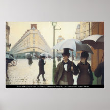 Caillebotte - coloque a de l'Europe en un día de R Posters