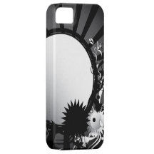 Caja abstracta blanco y negro gris iPhone 5 Case-Mate protectores