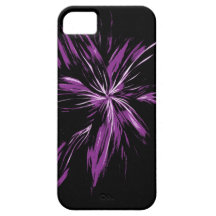Caja abstracta elegante del teléfono 5 de la púrpu iPhone 5 Case-Mate carcasas