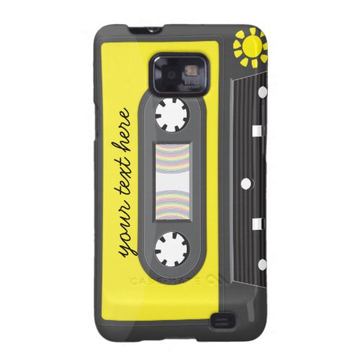caja amarilla de la galaxia de Samsung del arco ir Samsung Galaxy SII Funda