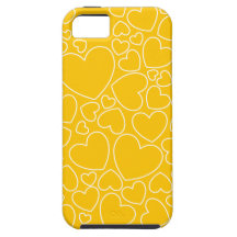 Caja amarilla y blanca del iPhone 5 del confeti de iPhone 5 Case-Mate Fundas