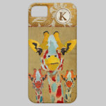 Caja ambarina del iPhone del monograma de las jira cárcasas casemate