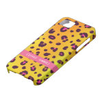 Caja anaranjada del iPhone 5 del leopardo iPhone 5 Case-Mate Protector