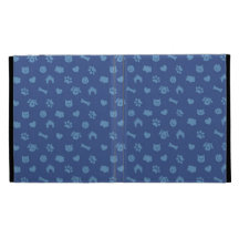 Caja (azul) de IPad de los gatos y de los perros
