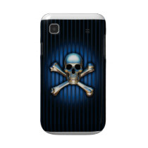 Caja azul de la galaxia de Samsung del cráneo Samsung Galaxy Protector