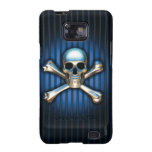 Caja azul de la galaxia de Samsung del cráneo Galaxy SII Coberturas
