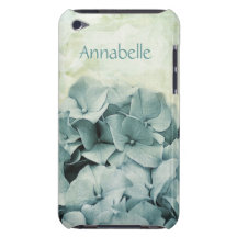 caja azul de los hydrangeas iPod touch protector
