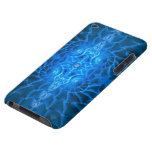 Caja azul de Samsung iPod de la mandala del nautil iPod Case-Mate Cárcasa