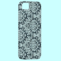 Caja azul del damasco iphone5 de la aguamarina ele cárcasas casemate