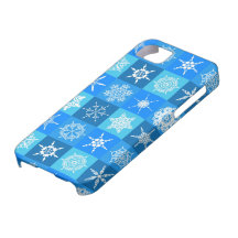 Caja azul del iPhone 5 del "papel de regalo" del c iPhone 5 Fundas