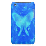 Caja azul del tacto de iPod de la polilla de Luna  Barely There iPod Protectores