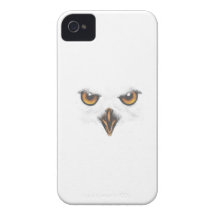 Caja blanca del iPhone del búho - blanco Case-Mate iPhone 4 Cárcasas