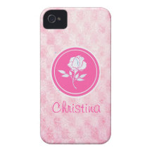 Caja color de rosa rosada de la casamata de Iphone Case-Mate iPhone 4 Protectores