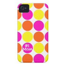 Caja colorida del iPhone del día de madres de los  Case-Mate iPhone 4 Cárcasa