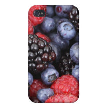 Caja con sabor a fruta de la baya iPhone 4/4S carcasas