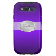 Caja conocida de plata púrpura de la pendiente mod galaxy SIII coberturas