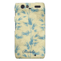 Caja de bambú azul de Motorola Razr cárcasas casemate