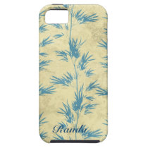 Caja de bambú azul del iPhone 5 cárcasas casemate