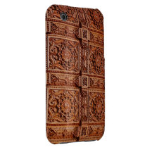 Caja de la casamata de la artesanía en madera iPhone 3 Case-Mate coberturas