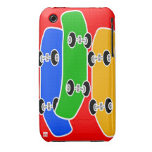 Caja de la casamata del iPhone 3 del monopatín iPhone 3 Cárcasas