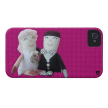 Caja de la casamata del iPhone 4 del recién casado iPhone 4 Case-Mate Fundas