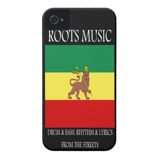 Caja de la casamata del reggae de Rasta de la músi iPhone 4 Case-Mate Cobertura