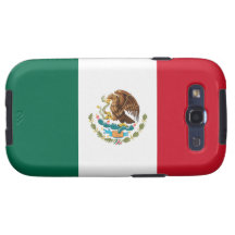 Caja de la galaxia de Samsung de la bandera mexica Galaxy S3 Fundas