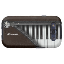 Caja de la galaxia de Samsung del teclado de piano Galaxy S3 Fundas