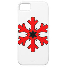 Caja de la nieve de la sangre iPhone 5 fundas