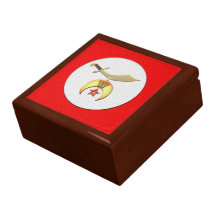 CAJA DE LA TEJA DE SHRINERS CAJAS DE RECUERDO