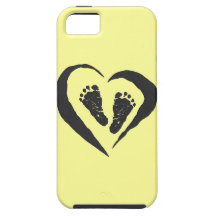 caja de los pies iphone5 del bebé iPhone 5 protectores