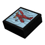 Caja de madera roja de Barron Cajas De Regalo