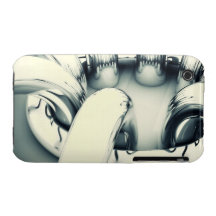 Caja de plata de los anillos iPhone 3 Case-Mate carcasas