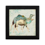 Caja de regalo azul soñadora de los camellos II