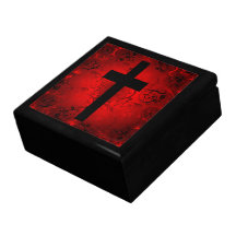 Caja de regalo cruzada de la joyería del recuerdo