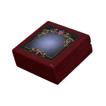 Caja de regalo de la gema de la flor