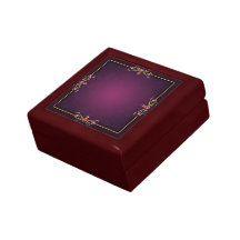 Caja de regalo de la gema de la flor