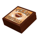 Caja de regalo de la joyería del recuerdo del fútb