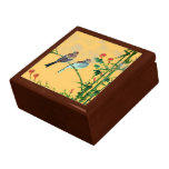 Caja de regalo de los gorriones de la primavera