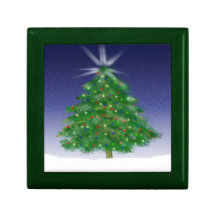 Caja de regalo del árbol de navidad