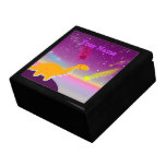 Caja de regalo del dinosaurio del dibujo animado d