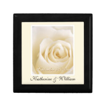 Caja de regalo del recuerdo de la fecha del boda d