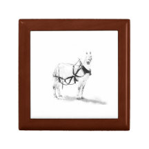 Caja de regalo equina del arte del caballo de proy