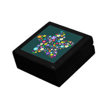 Caja de regalo floral de la estrella
