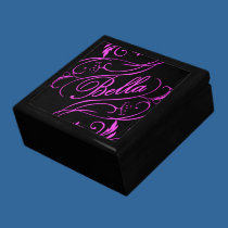Caja de regalo rosada de Bella cajas de regalo