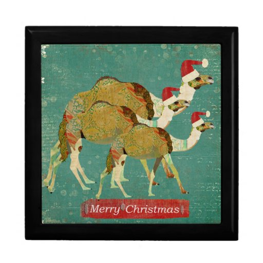 Caja de regalo soñadora del navidad de los camello