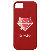 Caja de rubíes roja del iPhone 5 de Rubyist del fr iPhone 5 Fundas