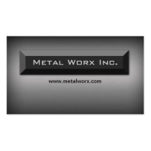 Caja de título de la tarjeta de visita del metal d