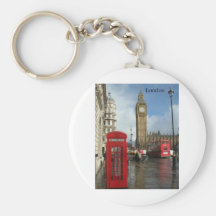 Caja del teléfono de Londres Big Ben (por St.K) Llavero Personalizado