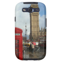 Caja del teléfono de Londres y Big Ben (St.K) Galaxy SIII Cárcasas